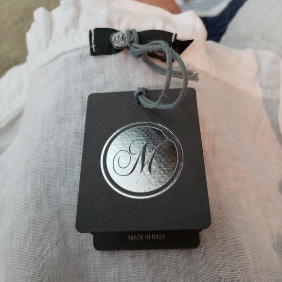 M Made in Italy Woven Sleeveless Linen Dress - Picture 6 of 6